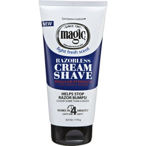 Magic rzzorless cream shave bald head